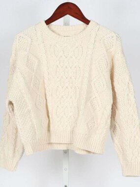 The Great Classic Cable Pullover, Cream
